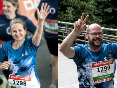 Auf dem Foto: Iris Lichomski und Patrick Linne